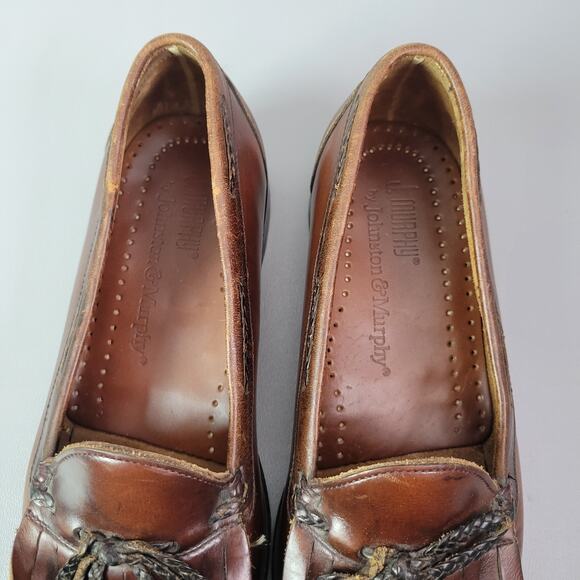 Johnston & Murphy Aragon II Kiltie Tassel Loafers Brown Mens Size 8.5 EEE - Picture 8 of 16